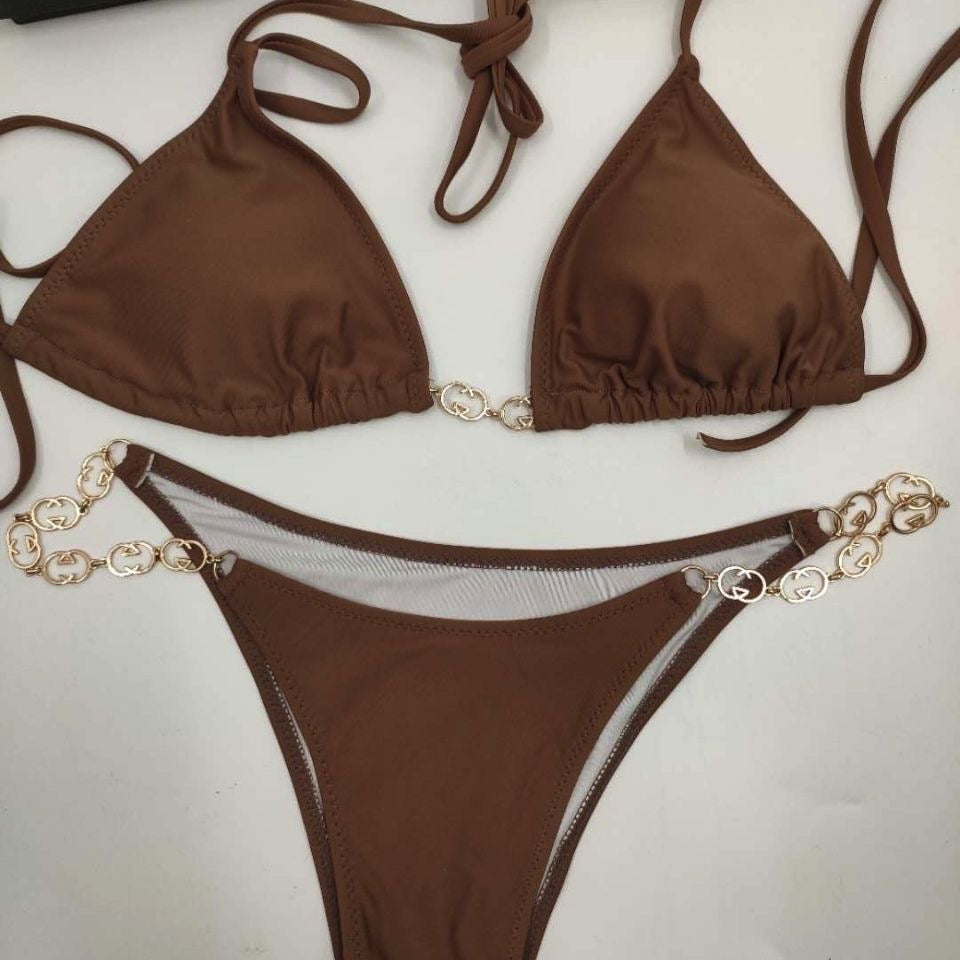 Bikini chaîne GG dorée