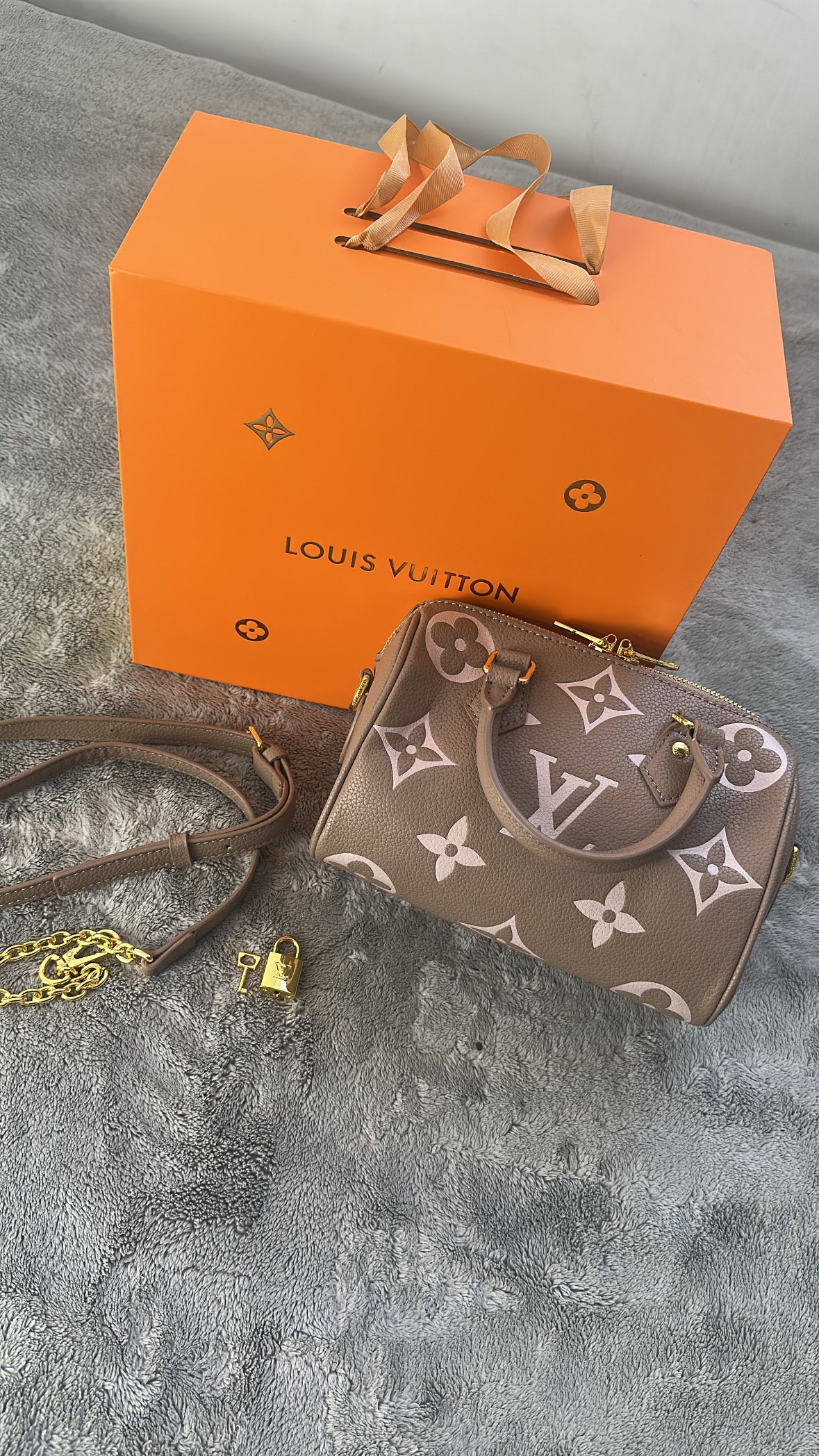 Sac Monogramme Taupe