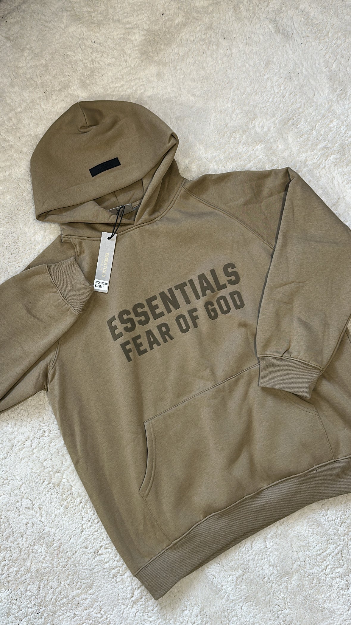 Hoodie Kaki Oversize