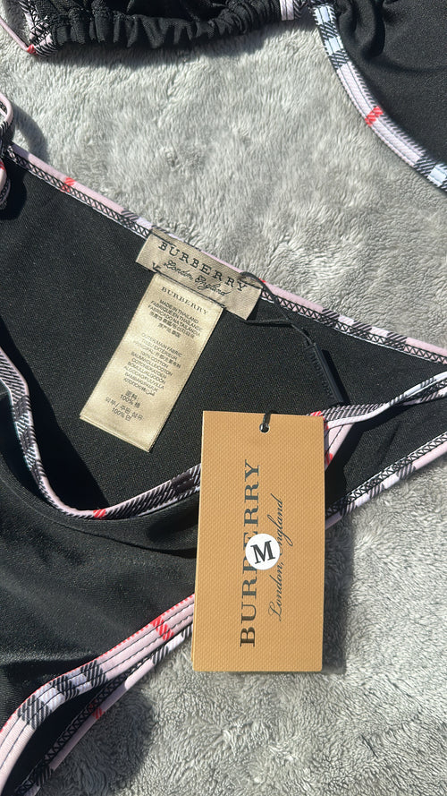 Bikini Triangle Noir et blanc Monogramme