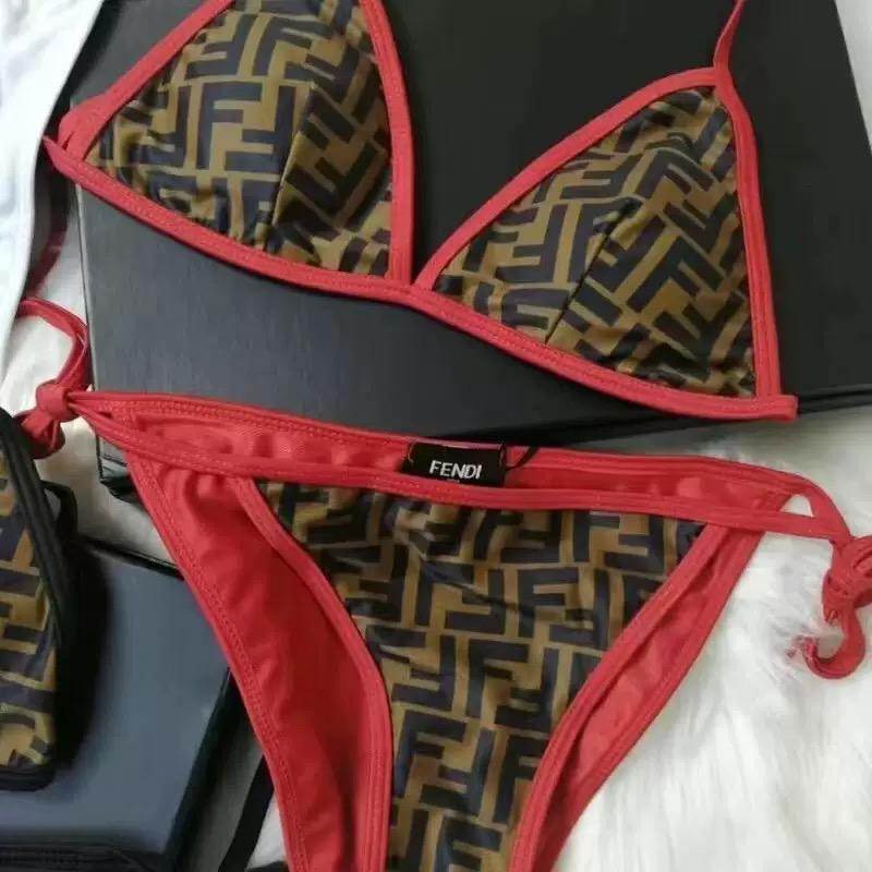 Bikini monogramme FF liseré coloré