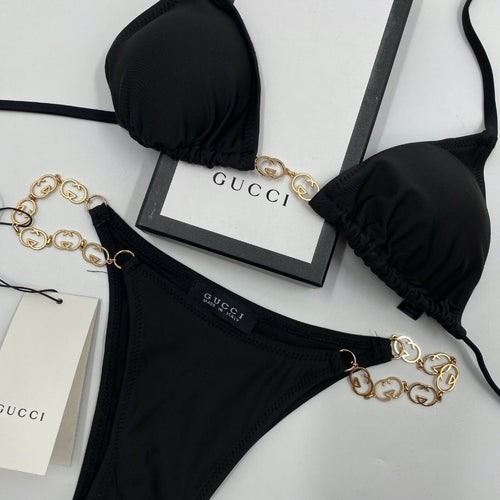 Bikini chaîne GG dorée