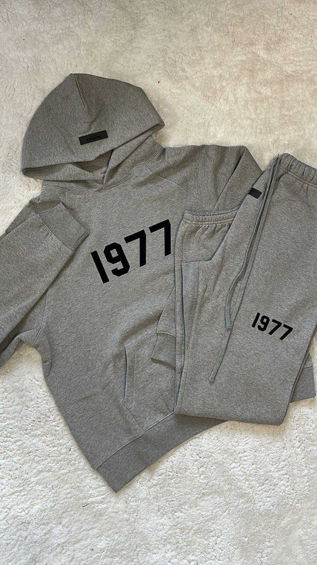 Ensemble Gris Chiné Hoodie + Jogging