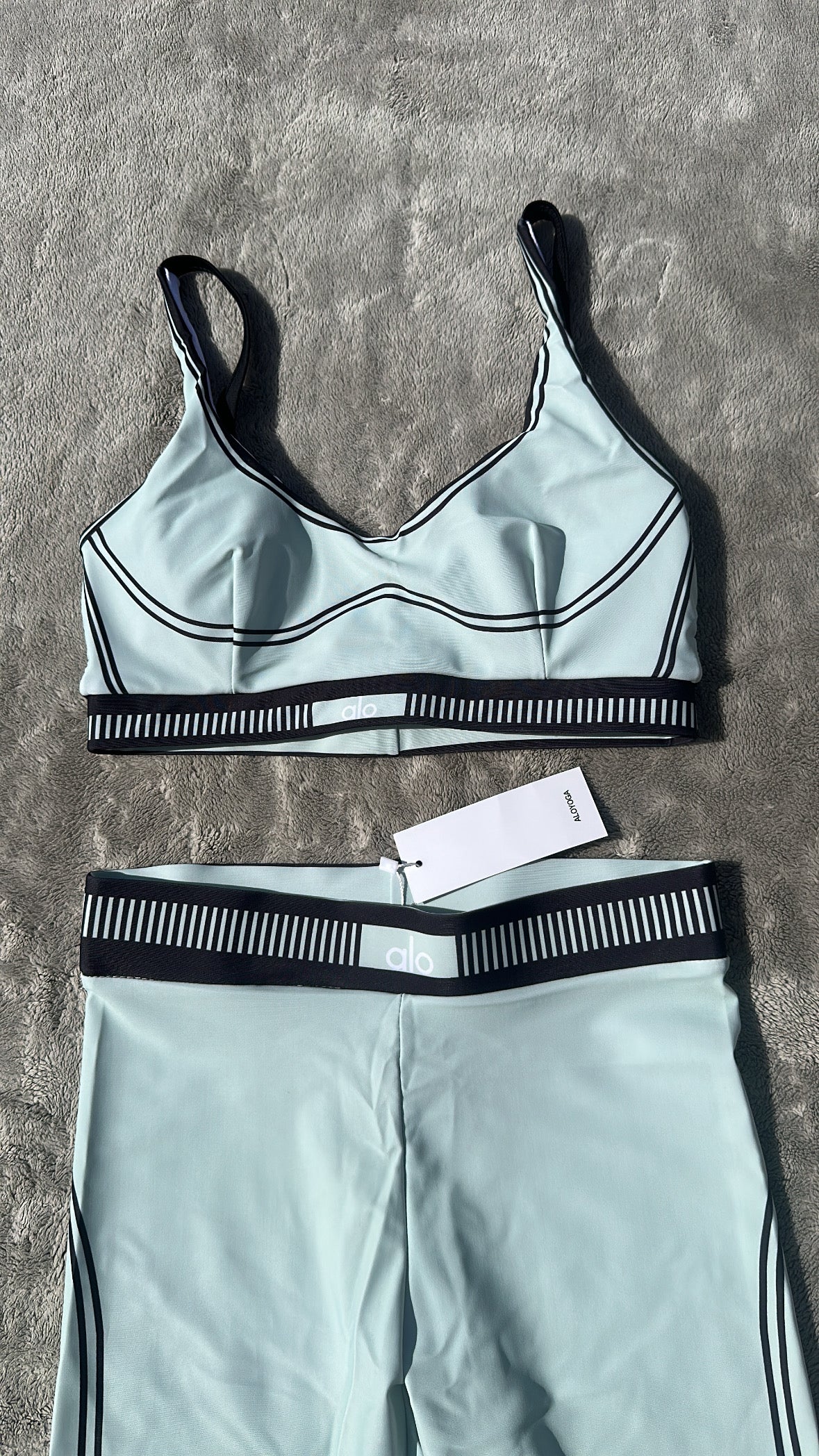 Ensemble Sport Bleu Menthe Brassière + Legging