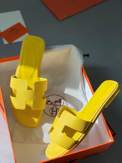 Sandales Plates Jaunes