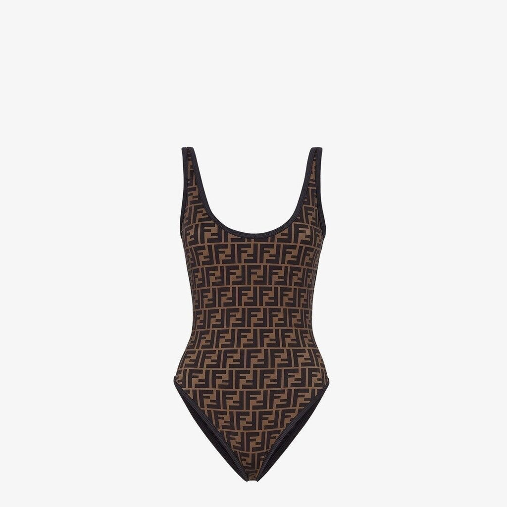 Maillot de bain une pièce monogramme